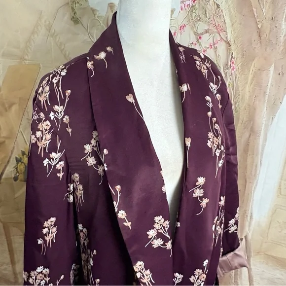 Anthropologie Ett:twa Women's Floral Blazer - Purple - Picture 6 of 10